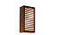 ARANDELA FOX LUSTRES AR42 RIPADA 30X15X9CM MADEIRA, MDF E ACRÍLICO 2XE27 - Imagem 1