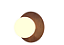 ARANDELA FOX LUSTRES AR80 ORB 20X20X13CM MADEIRA, MDF, ACRÍLICO E VIDRO 1XG9 - Imagem 1