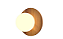 ARANDELA FOX LUSTRES AR81 ORB Ø30X13CM MADEIRA, MDF E VIDRO 1XG9 - Imagem 2