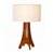 ABAJUR FOX LUSTRES 5309 CLEAN Ø40X60CM MADEIRA, MDF E CÚPULA DE TECIDO 1XE27 - Imagem 1