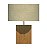 ABAJUR FOX LUSTRES 5311 CLEAN 52X40X40CM MADEIRA, MDF E CÚPULA DE TECIDO 1XE27 - Imagem 2