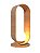 ABAJUR FOX LUSTRES 5324 ORB 50X25X25CM MADEIRA, MDF E VIDRO 1XG9 - Imagem 2