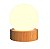 ABAJUR  FOX LUSTRES 5325 ORB Ø15X18CM MADEIRA, MDF E VIDRO 1XG9 - Imagem 2