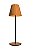 ABAJUR FOX LUSTRES 5326 CÔNICO Ø20X60CM MADEIRA, MDF E AÇO CARBONO 1XE27 - Imagem 2