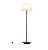 COLUNA FOX LUSTRES 5407 CLEAN Ø50X160CM MADEIRA, MDF, AÇO CARBONO E CÚPULA DE TECIDO 1XE27 - Imagem 1