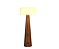 COLUNA FOX LUSTRES 5412 CLEAN Ø60X155CM MADEIRA E CÚPULA DE TECIDO 1XE27 - Imagem 1
