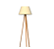 COLUNA FOX LUSTRES 5421 CLEAN Ø50X152CM MADEIRA, MDF E CÚPULA DE TECIDO 1XE27 - Imagem 1
