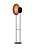 COLUNA FOX LUSTRES 5490 RADIANCE 160X45X30CM MADEIRA, MDF E ACRÍLICO AÇO CARBONO 1XE27 - Imagem 1