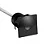 BALIZADOR NORDECOR 2842 EMB. QUADRADO PRETO ROMI 1W LED 3000K - Imagem 1