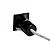 BALIZADOR NORDECOR 2842 EMB. QUADRADO PRETO ROMI 1W LED 3000K - Imagem 2