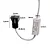 BALIZADOR NORDECOR 2842 EMB. QUADRADO PRETO ROMI 1W LED 3000K - Imagem 3