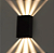 ARANDELA NORDECOR 6691 LED SIKI IP65 10W 3000K PRETA - Imagem 2