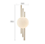ARANDELA NORDECOR 2723 LED CAMI 6W 3000K DOURADA - Imagem 2