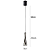 PENDENTE NORDECOR 2569 LED NOET 3M 5W 3000K PRETO ONIX - Imagem 2