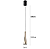 PENDENTE NORDECOR 2570 LED NOET 3M 5W 3000K OURO CHAMPAGNE - Imagem 3