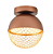 PLAFON NORDECOR 2930 LED REZI 18CM 12W 3000K COBRE - Imagem 3