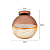 PLAFON LED NORDECOR 2931 REZI 25CM 18W 3000K COBRE - Imagem 2