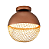 PLAFON LED NORDECOR 2931 REZI 25CM 18W 3000K COBRE - Imagem 3