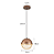 PENDENTE NORDECOR 2932 LED REZI 18CM 12W 3000K COBRE - Imagem 2