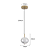 PENDENTE NORDECOR 2794 LED LUSE 7W 3000K OURO CHAMPAGNE - Imagem 2