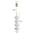 PENDENTE NORDECOR 2796 LED LUSE 28W 3000K OURO CHAMPAGNE - Imagem 2