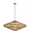 PENDENTE SKYLIGHT SKY-4045P ÔTAKI Ø40CM RATTAN 3M D/CABO RATTAN E CANOPLA DE MADEIRA E27 - Imagem 1