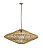 PENDENTE SKYLIGHT SKY-4045G ÔTAKI Ø80CM RATTAN 3M D/CABO RATTAN E CANOPLA DE MADEIRA E27 - Imagem 1