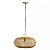 PENDENTE SKYLIGHT SKY-4047M ÔTAKI Ø60CM RATTAN 3M D/CABO RATTAN E CANOPLA DE MADEIRA 1XE27 - Imagem 1