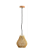 PENDENTE SKYLIGHT SKY-4049 ÔTAKI Ø20CM RATTAN 3M D/CABO RATTAN E CANOPLA DE MADEIRA 1XE27 - Imagem 1