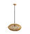 PENDENTE SKYLIGHT SKY-4058M ÔTAKI Ø60CM RATTAN 3M D/CABO RATTAN E CANOPLA DE MADEIRA 1XE27 - Imagem 1