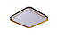 PLAFON SKYLIGHT SKY-4050PTDO QUEENSTOWN 50X50CM PRETO, DOURADO, BRANCO E ACRÍLICO TRANSPARENTE 3000K 2.880LM - Imagem 1