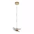 PENDENTE SKY-4029 VENOM Ø19X21CM 2M D/CABO FRENCH GOLD E ACRÍLICO TRANSPARENTE 7W 3000K - Imagem 1