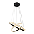 PENDENTE SKYLIGHT SKY-4010PT APOGEU Ø60XØ40CM PRETA ALUMÍNIO E ACRÍLICO 3000K 4960LM - Imagem 1