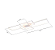 PLAFON SKYLIGHT SKY-3072 PUZZLE 106X42X10CM BRANCO ALUMÍNIO 3000K 7200LM - Imagem 2