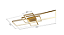 PLAFON SKYLIGHT SKY-3072DO PUZZLE 106X42X10CM DOURADO ALUMÍNIO 3000K 7200LM - Imagem 2