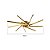 PLAFON SKYLIGHT SKY-3073DO WEAPON Ø93X7CM DOURADO ALUMÍNIO 72W 3000K 5760LM - Imagem 2