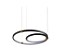 PENDENTE SKYLIGHT SKY-3074PT CIRCLES Ø50XØ30CM PRETO 3M D/CABO METAL E ALUMÍNIO 3000K 4000LM - Imagem 1