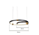 PENDENTE SKYLIGHT SKY-3074PT CIRCLES Ø50XØ30CM PRETO 3M D/CABO METAL E ALUMÍNIO 3000K 4000LM - Imagem 2