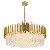 LUSTRE SKYLIGHT SKY-3013L FANCY Ø80X19X33CM 2M D/CORRENTE METAL DOURADO E CRISTAL TRANSPARENTE 14XG9 - Imagem 1