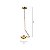 PENDENTE SKYLIGHT SKY-3096 EGO Ø22X75CM METAL BRONZE E ACRÍLICO 10W 3000K - Imagem 2
