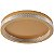PLAFON SKYLIGHT SKY-4006 QUEEENSLAND Ø40X7,5CM METAL DOURADO E ACRILICO 50W 3000K - Imagem 1