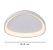 PLAFON SINDORA QX05625 Φ52x6,5CM METAL BRANCO E ACRÍLICO 68W LED 3000K 5100LM - Imagem 2