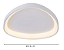 PLAFON SINDORA QX05627 Φ62x6,5CM METAL BRANCO E ACRÍLICO 78W LED 3000K 5850LM - Imagem 2