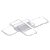 PLAFON SINDORA QX05325 70×45CM ALUMINIO BRANCO E SILICONE 78W MULTITEMPERATURA - Imagem 1