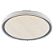 PLAFON SINDORA DCX02364 Φ28x6,5CM METAL BRANCO E ACRILICO CINZA 36W MULTITEMPERATURA - Imagem 1