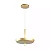 PENDENTE SPOTLINE 1161/25 DALU INDIRETO Ø25X23CM ALUMÍNIO CHAMPANHE 2M D/CABO 27W 3000K - Imagem 1