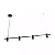 PENDENTE SPOTLINE 1175/4 FLASH 120X10CM 2M D/CABO ALUMÍNIO PRETO 4XMR11 - Imagem 1