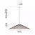 PENDENTE SPOTLINE 1225/30 TOKYO Ø55X20CM 2M D/CABO ALUMÍNIO PRETO CÚPULA CINZA 3000K 12W - Imagem 3