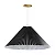 PENDENTE SPOTLINE 1225/35 TOKYO Ø53X30CM 2M D/CABO ALUMÍNIO CAMPAGHE CÚPULA PRETO 3000K 18W - Imagem 1