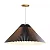 PENDENTE SPOTLINE 1225/35 TOKYO Ø53X30CM 2M D/CABO ALUMÍNIO CAMPAGHE CÚPULA PRETO 3000K 18W - Imagem 2